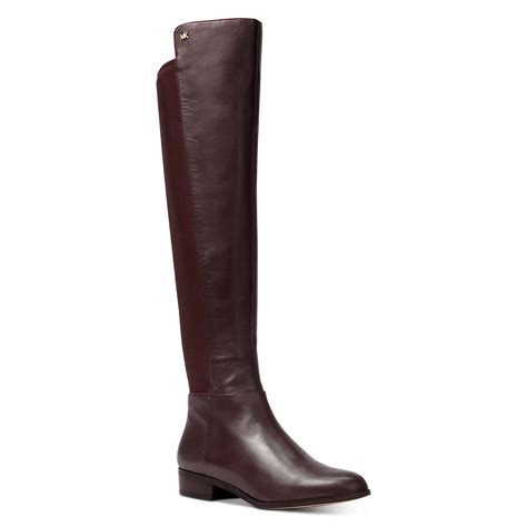 michael kors knee high boots|michael kors bromley leather boots.